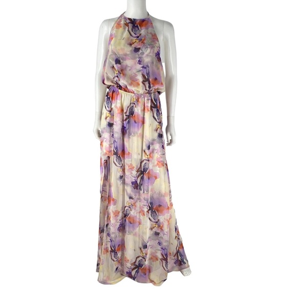 Show Me Your Mumu Heather Halter Slip Dress in Abers Babers Print - L - Picture 1 of 6